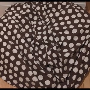 Bean Bag Chair Brown and white